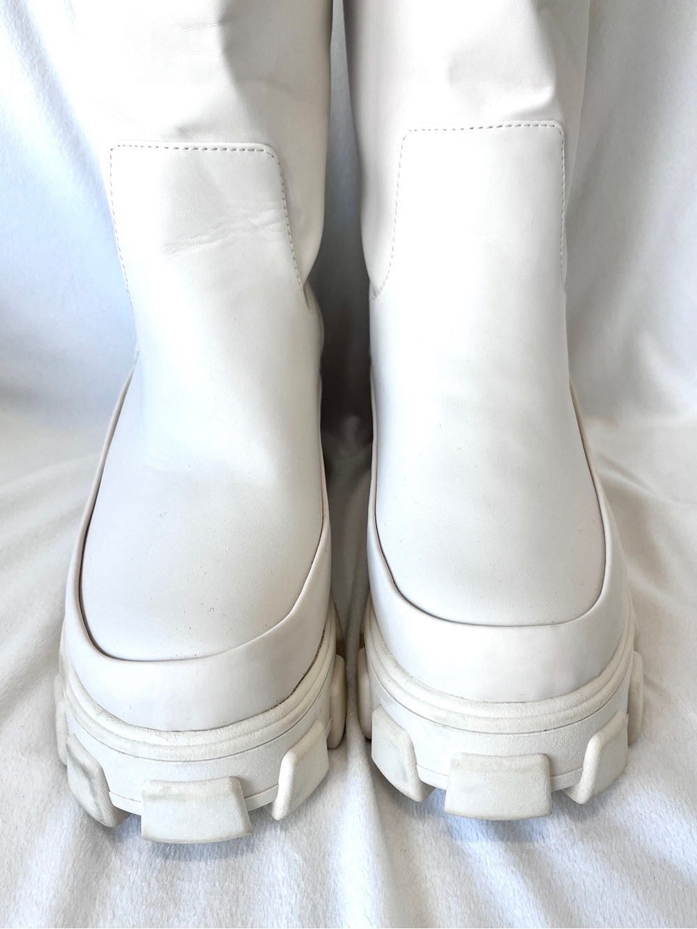Circus by Sam Edelman Dollie Lug Sole Knee High Boots White Size 9.5 - Picture 6 of 12